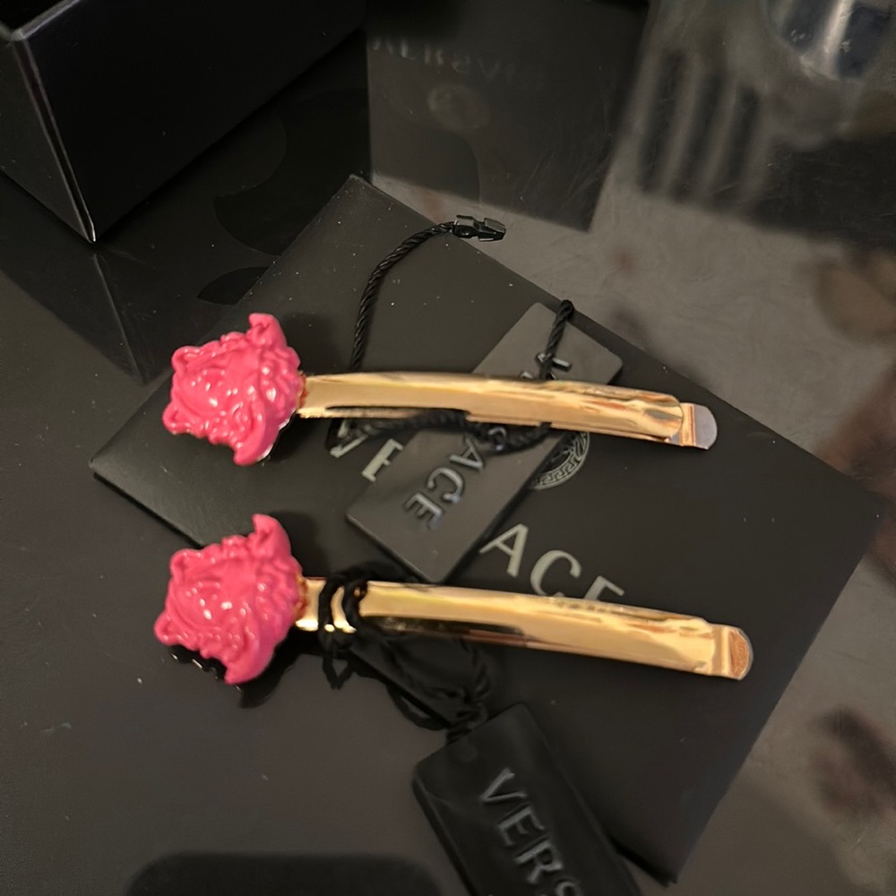 Versace Medusa Hair Clips